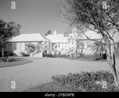 Albert D. Williams, residence in Naples, Florida, 1959. Stock Photo