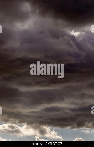 Grey clouds in the sky over Worthing, West Sussex, UK Stock Photo