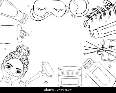 set of cosmetic concealer. vector illustration for promotional items ...