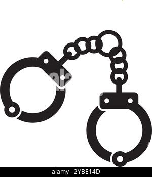handcuffs icon vector illustration symbol design Stock Vector