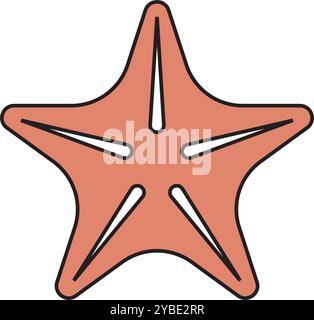 starfish icon vector illustration logo design Stock Vector