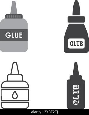glue icon vector illustration logo design Stock Vector