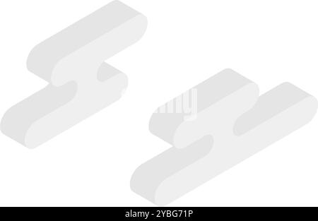 New Year's Day "Ekasumi", isometric icons, Vector Illustration Stock Vector