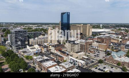 Aerial view of Lexington, KY: A vibrant city known as the Stock Photo