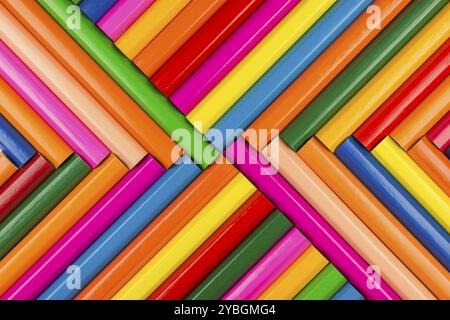 Collection of colorfull pencils as a background picture Stock Photo