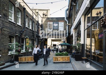 London, UK, May 14, 2019: Scenic view of street in Brick Lane area, Shoreditch Stock Photo