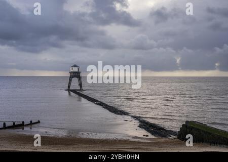 The Dovercourt Low Lighthouse in Harwich, Essex, England, UK Stock Photo