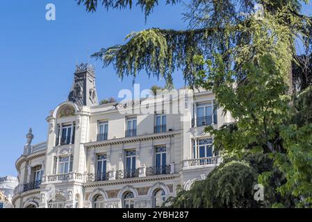 Cityscape: Vibrant Madrid, Spain. Capital, 2nd largest in EU. Rich culture, iconic views, and diverse population Stock Photo