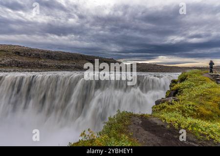 Dettifoss, a beautiful waterfall in the north of Iceland Stock Photo