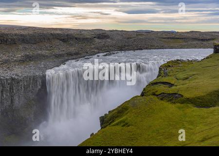 Dettifoss, a beautiful waterfall in the north of Iceland Stock Photo