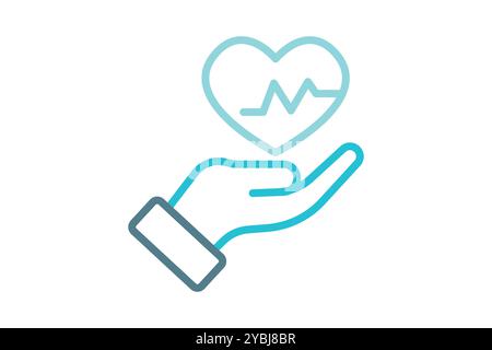 Health icon. line icon style. icon related to medical. health elements vector illustration Stock Vector