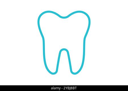 Tooth icon. line icon style. icon related to medical. health elements vector illustration Stock Vector