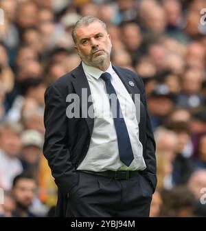 London, UK. 19th Oct, 2024. Tottenham Hotspur v West Ham Utd - Premier League - Tottenham Hotspur Stadium.                             Tottenham Manager Ange Postecoglou.                                            Picture Credit: Mark Pain / Alamy Live News Stock Photo