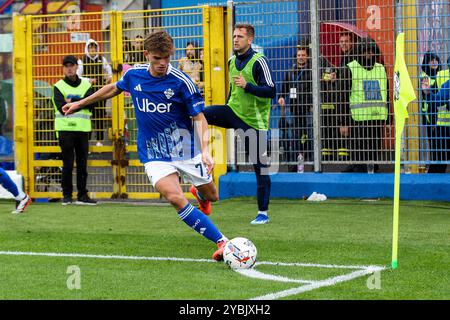 Nicolas Paz(Como 1907) Soccer - Italian, Serie A - Como 1907 vs Parma Calcio, 2024-25 game at Stadio Giuseppe Sinigaglia in Como (CO), Italy, 19.10.2024. Photo by Marius Bunduc/LiveMedia during Como 1907 vs Parma Calcio, Italian soccer Serie A match in Como, Italy, October 19 2024 Stock Photo