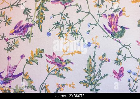 Cole &Son Hummingbirds Wallpaper Stock Photo