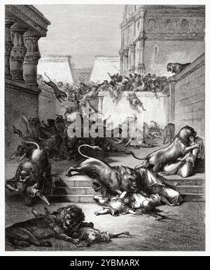 The strange nations slain by the lions of Samaria. Old Testament ...