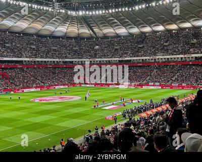 Warsaw, Masovian Voivodeship / Poland - 10/15/2024. Football match at the National Stadium between Poland and Croatia Stock Photo