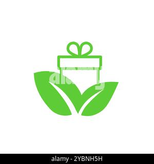 Git of nature icon. Isolated on white background. Stock Vector