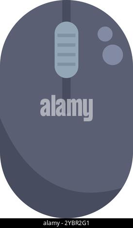 Modern wireless computer mouse providing seamless control and navigation for enhanced productivity Stock Vector