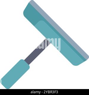 Cleaning squeegee, cleaning service concept, housekeeping tool for washing windows Stock Vector