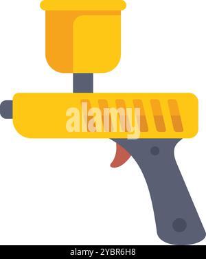 gun paint sprayer cartoon vector illustration Stock Vector Image & Art ...