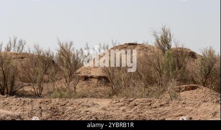 Nebka mounds. A type of sand dune found in the Lut Desert in Iran Stock Photo