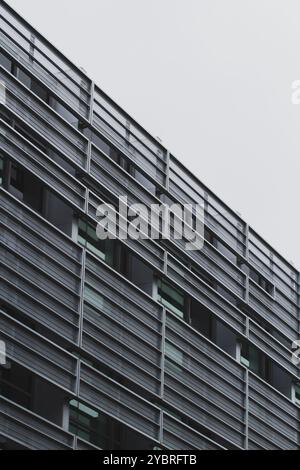 Minimalist Modern Architecture with Geometric Patterns Stock Photo