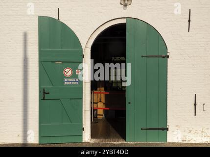 Entrance of the Kilsdonkse watermill near the Dutch village Dinther Stock Photo