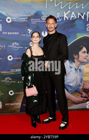 Vanessa Loibl and Vladimir Burlakov at the Berlin premiere of MUeNTER & KANDINSKY at the Zoo Palast in Berlin on 18 October 2024 Stock Photo