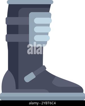 ski boot shoe flat style icon Stock Vector Image & Art - Alamy