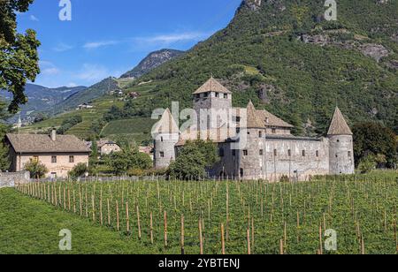 Maretsch Castle is a castle located in the historic center of Bolzano, South Tyrol, northern Italy Stock Photo