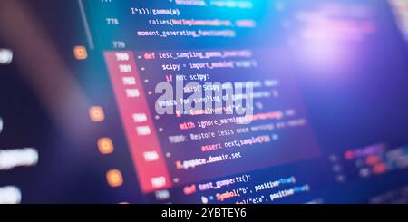 Project managers work new idea. Mobile app developer. Innovative startup project. Stock Photo