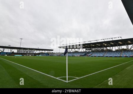 A general view of the Joie Stadium ahead of the Barclays Women's Super League match Manchester City Women vs Aston Villa Women at Joie Stadium, Manchester, United Kingdom, 20th October 2024  (Photo by Cody Froggatt/News Images) Stock Photo