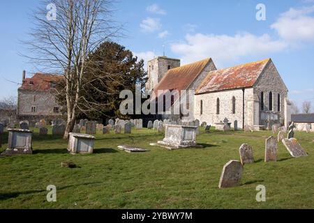 St Michaels Church, Amberley, West Sussex, England Stock Photo