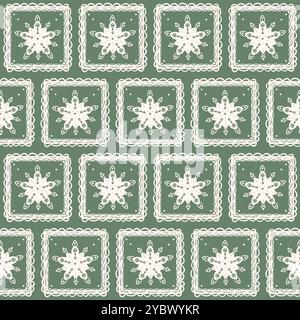 Seamless pattern with abstract ornament. Geometric scribble endless background. Tile continuous ornament. Vector hand drawn flat illustration. Stock Vector