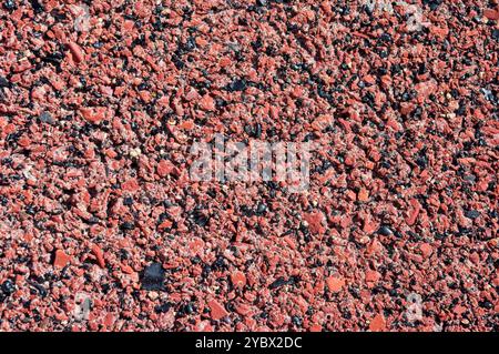 Close up of red cinderblock texture Stock Photo