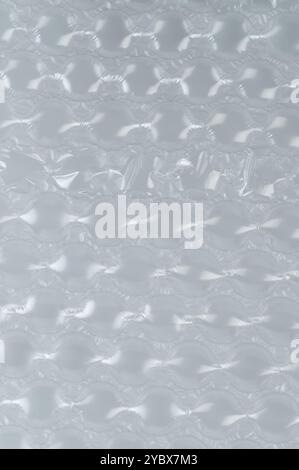 Plastic packing bubble wrap texture macro close up view Stock Photo