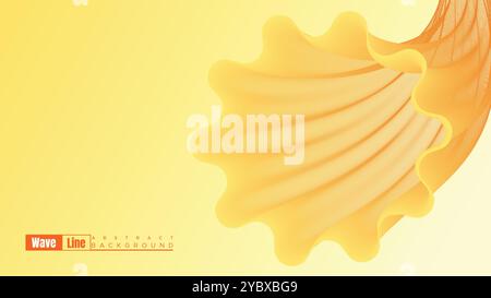 Abstract Digital Flowing Wave Stock Line Background. Abstract Gradient Dynamic Waves Flow Grid Lines Background. Motion Particles Streaming Backdrop Stock Vector