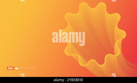 Abstract Digital Flowing Wave Stock Line Background. Abstract Gradient Dynamic Waves Flow Grid Lines Background. Motion Particles Streaming Backdrop Stock Vector