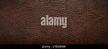 brown faux leather with visible details. background Stock Photo