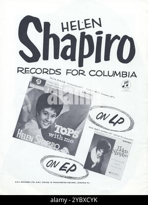 【LP】Tops With Me　 Helen Shapiro Helen Shapiro – 'Tops' With Me – Vinyl (LP, Album, Mono