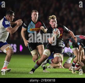 Fin Baxter Of Harlequins In Action During The Gallagher Premiership 