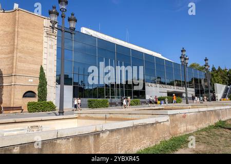 Barcelona, Spain - July 23, 2022: Palau de Congressos de Barcelona (English: Palace of Congresses) Stock Photo