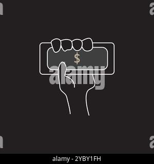 vector illustration icon hands up icon Stock Vector