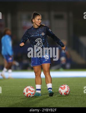 London, UK. 20th Oct, 2024. London, October 20th 2024: Eve Perisset (15 Chelsea) during the Barclays FA Womens Super League game between Chelsea and Tottenham Hotspur at Kingsmeadow, London, England. (Pedro Soares/SPP) Credit: SPP Sport Press Photo. /Alamy Live News Stock Photo