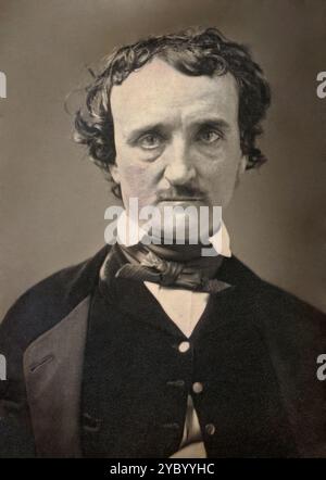 Edgar Allan Poe (1809 – 1849) American writer, poet, author Stock Photo