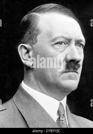 Adolf Hitler (1889 – 1945) Austrian-born German politician who was the dictator of Nazi Germany from 1933 until his suicide in 1945. Stock Photo