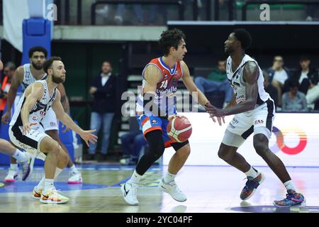 Treviso, Italy. 20th Oct, 2024. Treviso's BRUNO MASCOLO in action during the match Nutribullet Treviso - Dolomiti Energia Trentino match of Regular Season Lega Basket Serie A 2024/2025 - Round 4 in Treviso(Italy), October 20, 2024 (Photo by M. Gregolin/Ciamillo/LaPresse) Credit: LaPresse/Alamy Live News Stock Photo