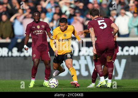 Wolverhampton, UK. 20th Aug, 2024. João Gomes of Wolves during the Premier League match between Wolverhampton Wanderers and Manchester City at Molineux, Wolverhampton on Sunday 20th October 2024. (Photo: Gustavo Pantano | MI News) Credit: MI News & Sport /Alamy Live News Stock Photo