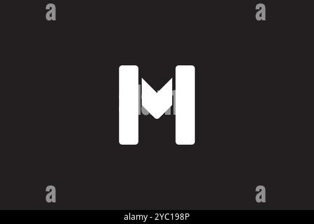 Letter HM logo design vector business brand creative ideas editable Stock Vector